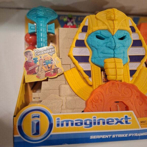 Imaginext Egyptian Serpent Strike Pyramid Playset Voice Changer Cobra - Picture 3 of 9